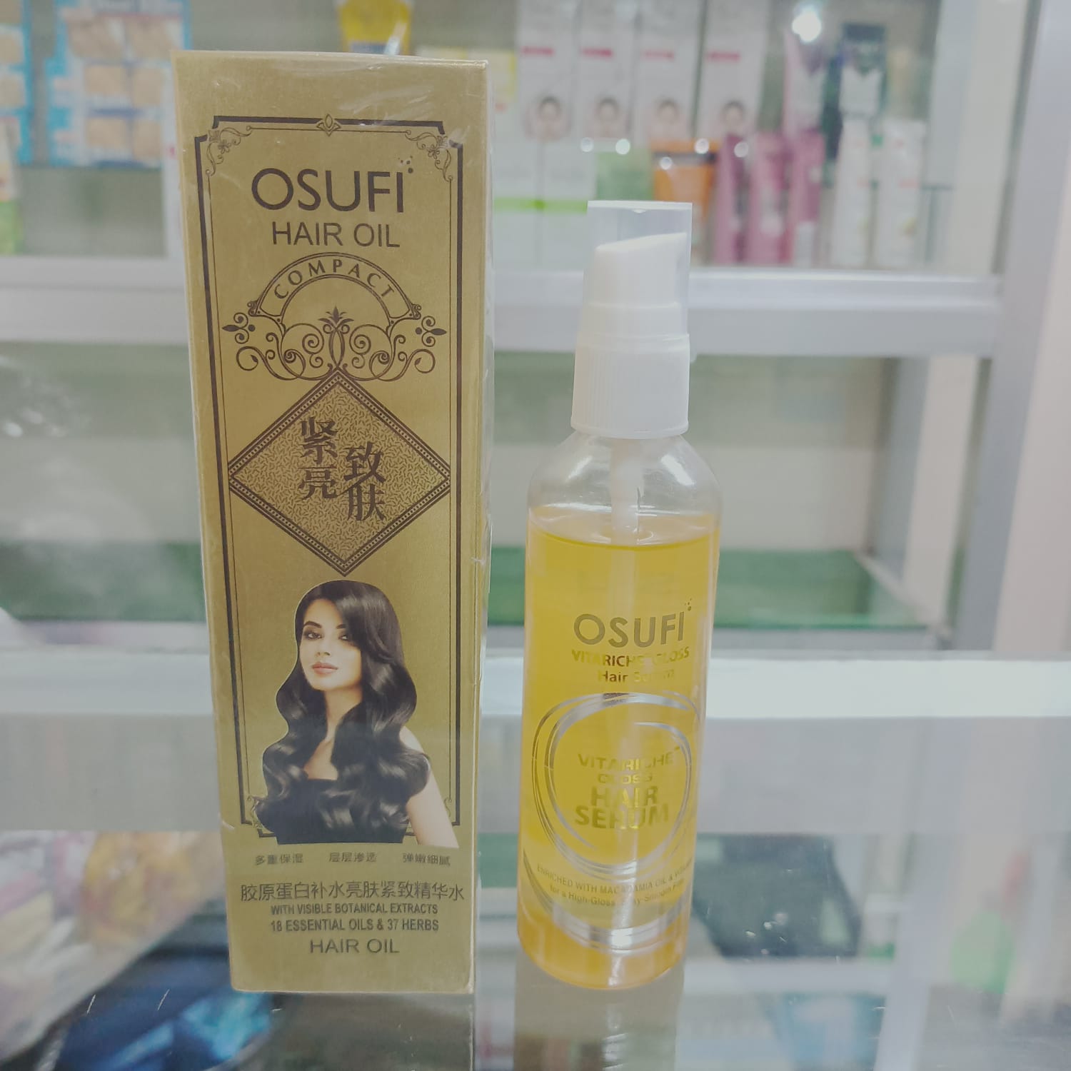 OSUFI Hair Oil Compact ও Vitamin Hair Oil Serum